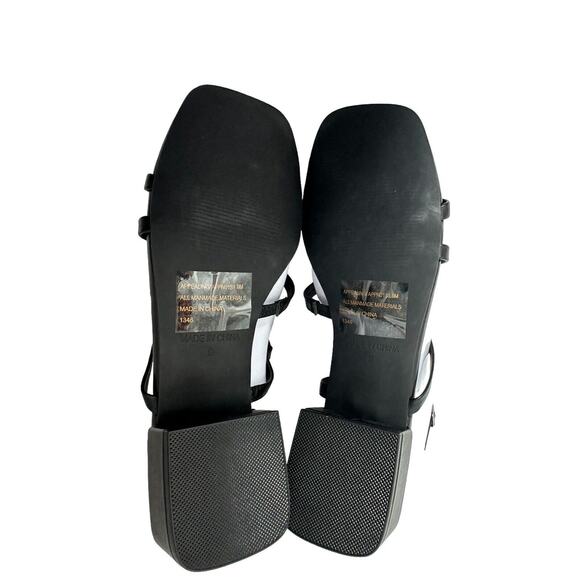 NEW Steve Madden Womens Appealing Sandal 9M Strappy Vegan Leather Block Heel - Picture 8 of 9